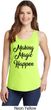 Making Magic Happen Black Print Ladies Tank Top