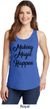 Making Magic Happen Black Print Ladies Tank Top