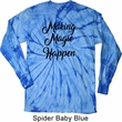 Making Magic Happen Black Print Long Sleeve Tie Dye Shirt