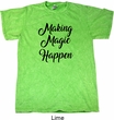 Making Magic Happen Black Print Mineral Tie Dye Shirt