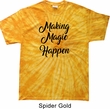 Making Magic Happen Black Print Spider Tie Dye Shirt