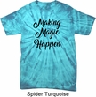 Making Magic Happen Black Print Spider Tie Dye Shirt
