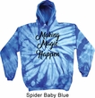 Making Magic Happen Black Print Tie Dye Hoodie