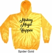 Making Magic Happen Black Print Tie Dye Hoodie