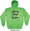 Making Magic Happen Black Print Tie Dye Hoodie