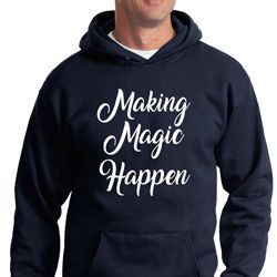 Making Magic Happen White Print Hoodie