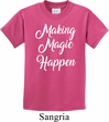 Making Magic Happen White Print Kids Shirt