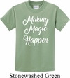 Making Magic Happen White Print Kids Shirt
