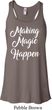 Making Magic Happen White Print Ladies Flowy Racerback Tanktop