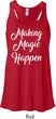 Making Magic Happen White Print Ladies Flowy Racerback Tanktop