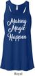 Making Magic Happen White Print Ladies Flowy Racerback Tanktop