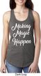 Making Magic Happen White Print Ladies Ideal Tank Top