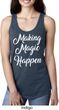 Making Magic Happen White Print Ladies Ideal Tank Top