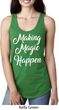 Making Magic Happen White Print Ladies Ideal Tank Top
