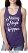Making Magic Happen White Print Ladies Ideal Tank Top