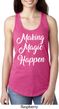 Making Magic Happen White Print Ladies Ideal Tank Top