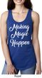 Making Magic Happen White Print Ladies Ideal Tank Top