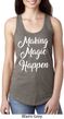 Making Magic Happen White Print Ladies Ideal Tank Top