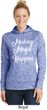Making Magic Happen White Print Ladies Moisture Wicking Hoodie