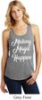 Making Magic Happen White Print Ladies Racerback Tank Top