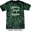 Making Magic Happen White Print Spider Tie Dye Shirt