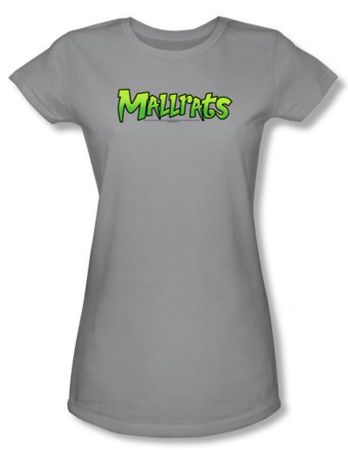 Mallrats Juniors T-shirt Movie Mallrats Logo Silver Tee Shirt