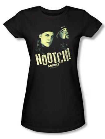 Mallrats Juniors T-shirt Movie Nootch Black Tee Shirt