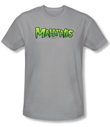Mallrats T-shirt Movie Mallrats Logo Adult Silver Slim Fit Shirt