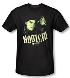 Mallrats T-shirt Movie Nootch Adult Black Slim Fit Tee Shirt