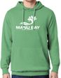 Manu Bay Surf Company Logo Beach-Washed Hoodie Sweatshirt