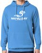 Manu Bay Surf Company Logo Beach-Washed Hoodie Sweatshirt