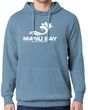 Manu Bay Surf Company Logo Beach-Washed Hoodie Sweatshirt