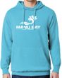 Manu Bay Surf Company Logo Beach-Washed Hoodie Sweatshirt