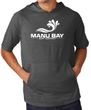 Manu Bay Surf Company Logo Lightweight Hoodie Tee Shirt