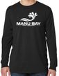 Manu Bay Surf Company Logo Mens Cotton Long Sleeve Pastel Tee Shirt