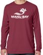 Manu Bay Surf Company Logo Mens Cotton Long Sleeve Pastel Tee Shirt