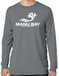 Manu Bay Surf Company Logo Mens Cotton Long Sleeve Pastel Tee Shirt