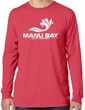 Manu Bay Surf Company Logo Mens Cotton Long Sleeve Pastel Tee Shirt