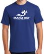 Manu Bay Surf Company Logo Surfer Tee Shirt - Regular, Big and Tall Sizes