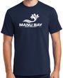 Manu Bay Surf Company Logo Surfer Tee Shirt - Regular, Big and Tall Sizes