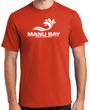 Manu Bay Surf Company Logo Surfer Tee Shirt - Regular, Big and Tall Sizes
