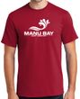 Manu Bay Surf Company Logo Surfer Tee Shirt - Regular, Big and Tall Sizes