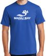 Manu Bay Surf Company Logo Surfer Tee Shirt - Regular, Big and Tall Sizes
