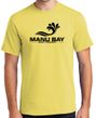 Manu Bay Surf Company Logo Surfer Tee Shirt - Regular, Big and Tall Sizes