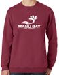 Manu Bay Surf Company Logo Unisex V-Notch Sweatshirt