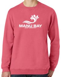 Manu Bay Surf Company Logo Unisex V-Notch Sweatshirt Manu Bay Surf Company Logo Unisex V-Notch Sweatshirt