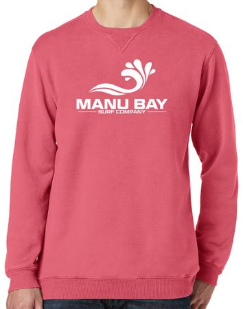 Manu Bay Surf Company Logo Unisex V-Notch Sweatshirt