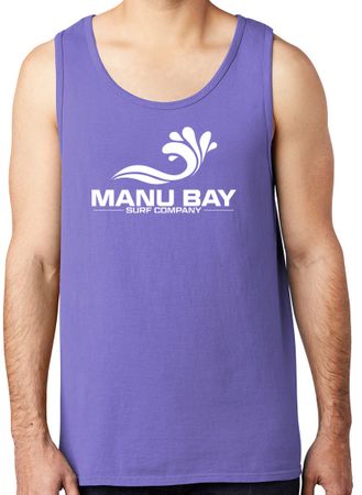 Men's Manu Bay Surf Company 100% Cotton Heavyweight Pastel Tank Top