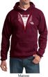 Maroon Tuxedo Hoodie