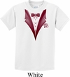 Maroon Tuxedo Kids Shirt